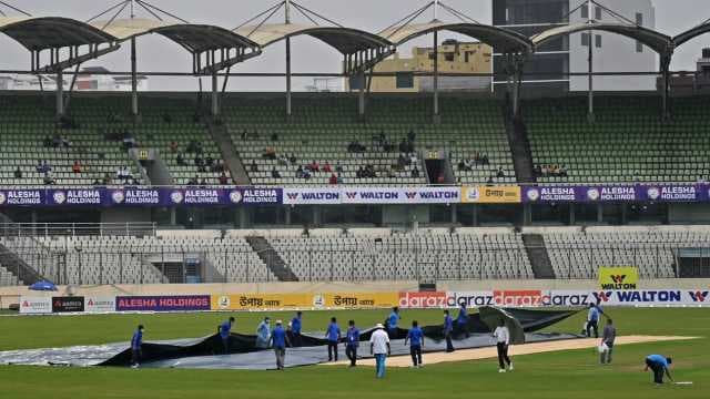 Babar and Azhar fifties bolster Pakistan on rain-truncated second day