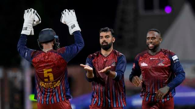 Shadab and Moqim skittle Amazon Warriors for 76 to send Falcons into CPL final