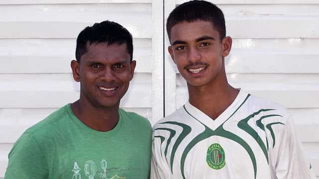 Father-son bonding, the Chanderpaul way