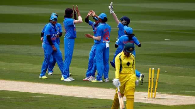India Women celebrate historic series win