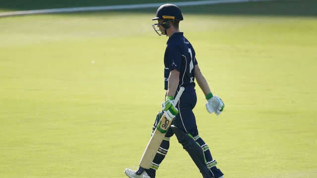 Sam Harper given out obstructing the field against South Australia