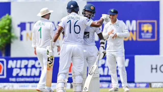 Karunaratne, Madushka tons ease Sri Lanka into control