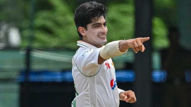 Naseem, Hamza three-fors skittle Bangladesh A for 122