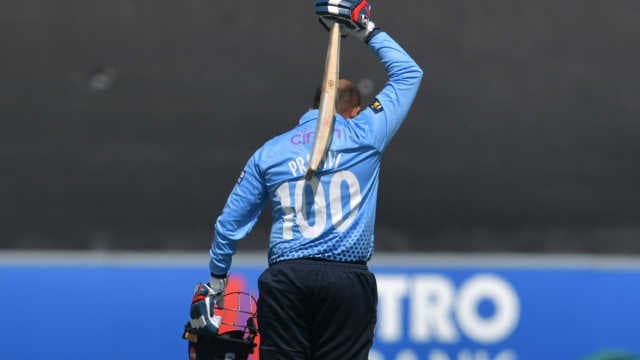 Is Prithvi Shaw's 244 the highest individual score in a List A match?