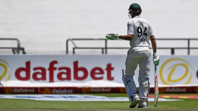 Shan Masood 'baffled' by Hawkeye trajectory following lbw dismissal