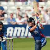 England cruise to eight-wicket win