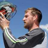 Mooney tests helmet with neck protection