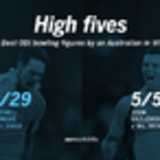 WI's fifth-wicket high, and AB's ODI low