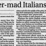 What if Roberto Baggio had played cricket?