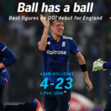 England's first five-for on debut
