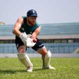 Bairstow the keeper makes a mark