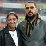 Harmanpreet Kaur, Yuvraj Singh stands inaugurated at New Chandigarh Stadium