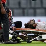 Hasan Ali stretchered off the field in Sylhet after picking up injury
