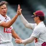 Gannon's five puts Queensland in charge despite McSweeney, Lehmann fifties