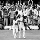 Kapil Dev gets Viv Richards at the 1983 World Cup final