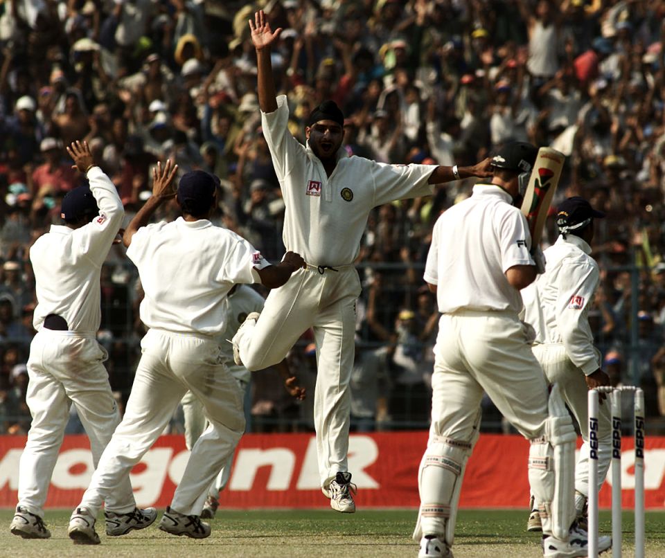 Balle ballet: Harbhajan Singh's 32 wickets in the 2000-01 Border-Gavaskar Trophy is still the most taken by a bowler in any one India-Australia Test series