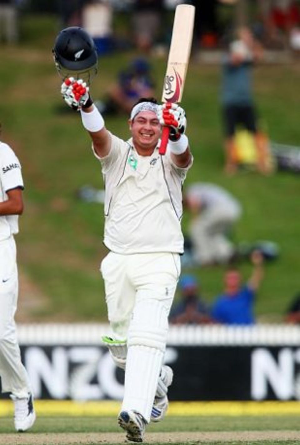 Ryder's hundred was one of two in New Zealand's first innings in Hamilton - the lowest first-innings tem score to include two individual centuries