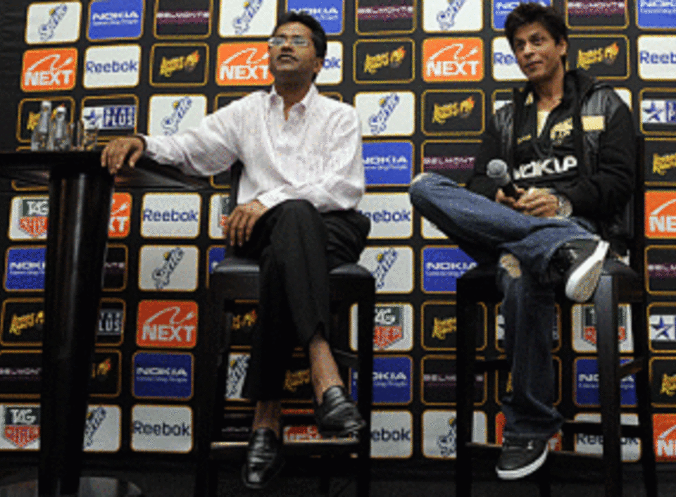 Shah Rukh Khan [right] has presented both perspectives about the exclusion of Pakistan players from the IPL