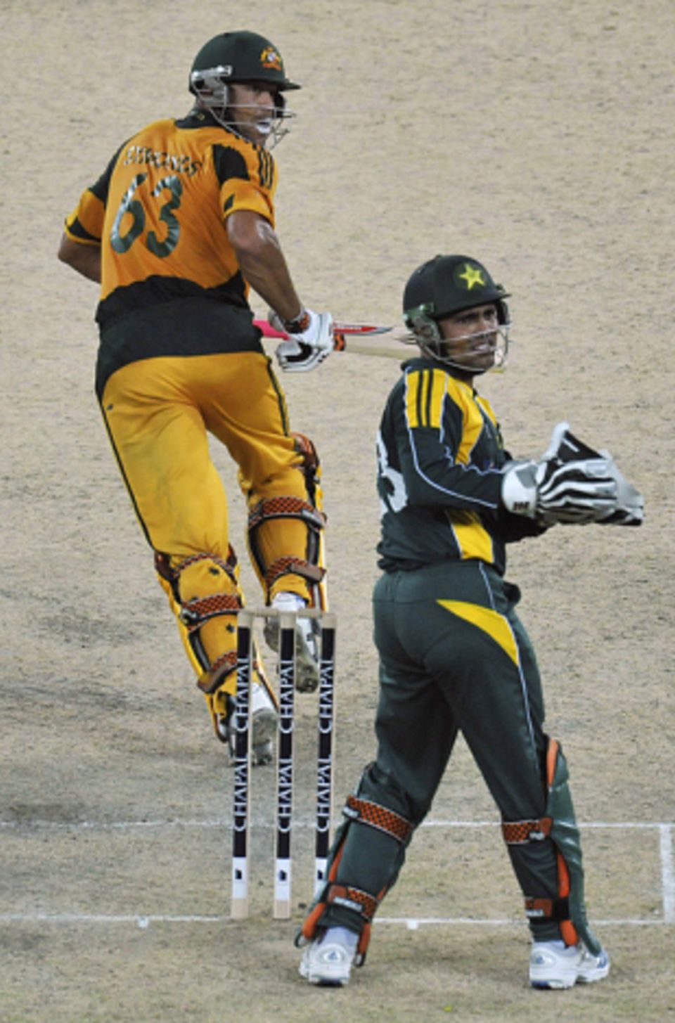 Andrew Symonds found some form in Dubai on Friday