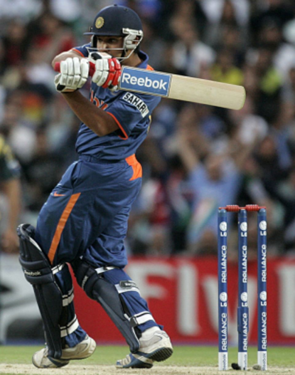 Rohit Sharma goes for a hook