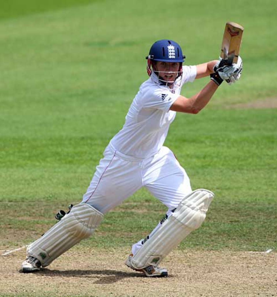 Beth Morgan fought hard as England kept battling at New Road