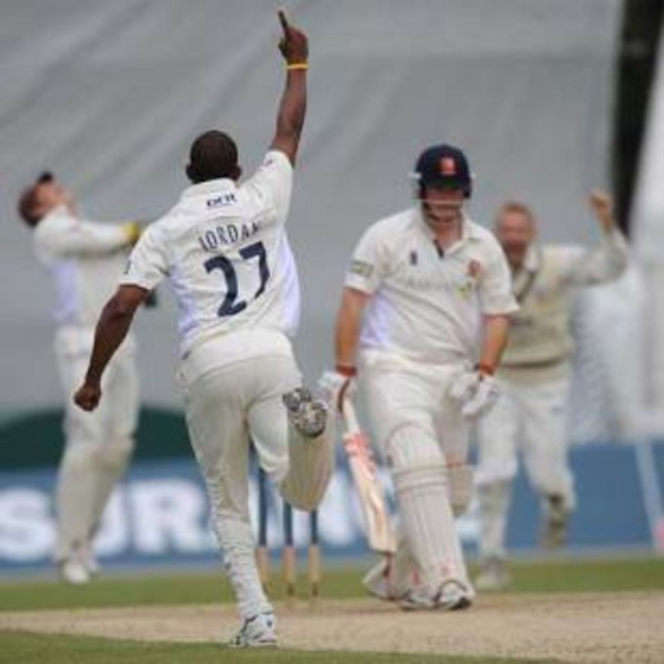 Chris Jordan caused problems for Essex with three wickets