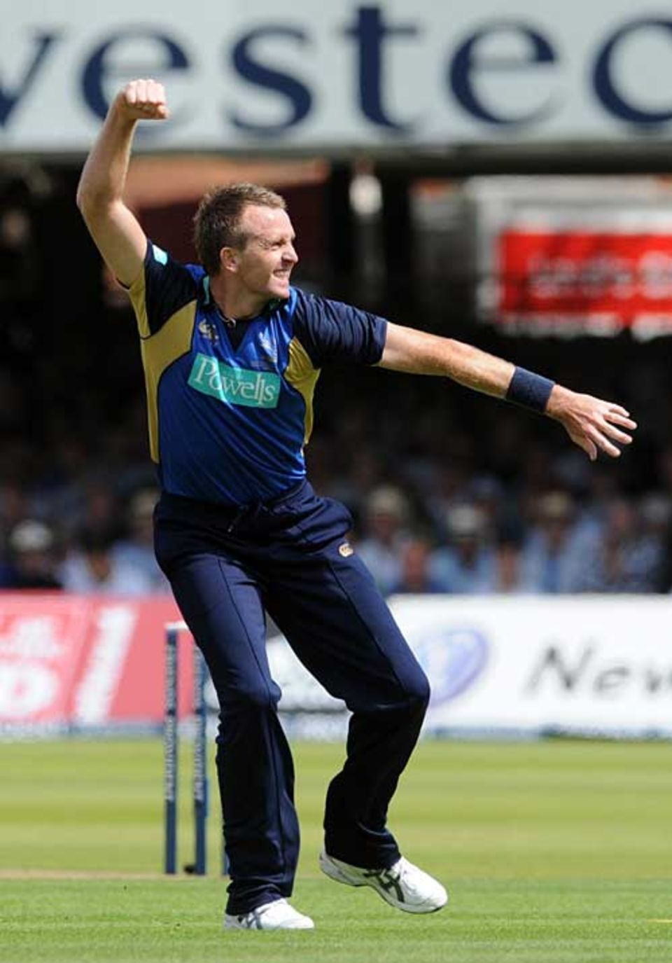 A pumped up Dominic Cork took three early wickets