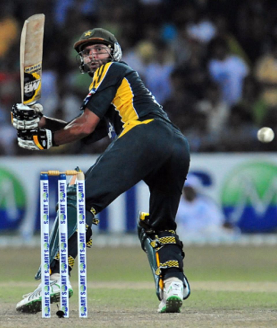 Shahid Afridi recorded his third consecutive fifty in Twenty20 internationals