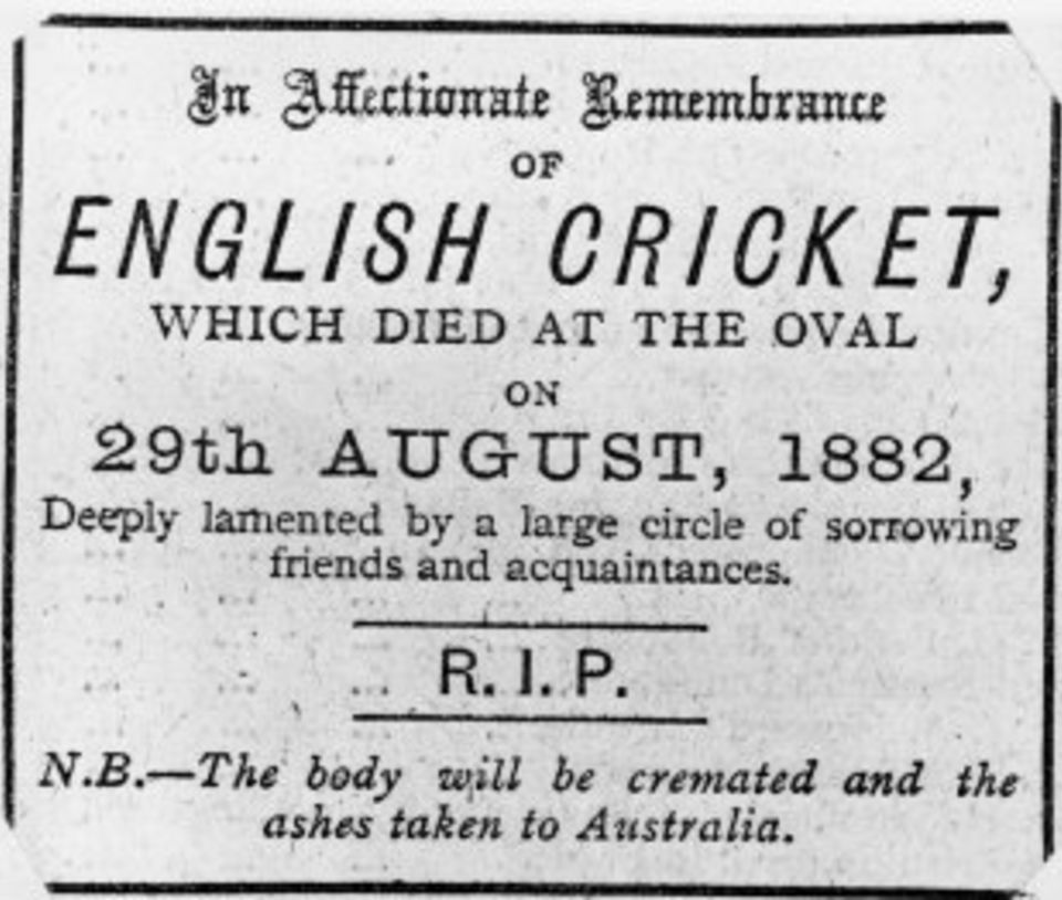 The obituary that gave life to the Ashes
