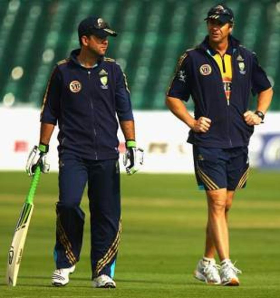 Troy Cooley (right) has been Australia's fast-bowling coach for four years