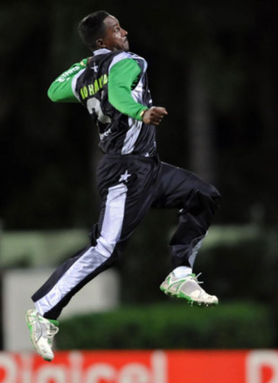 Dave Mohammed indulges in perhaps the most staid celebration of his life