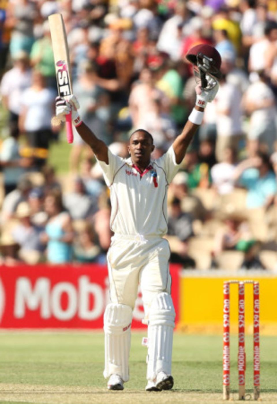 Dwayne Bravo enjoyed scoring his first Test century for four years