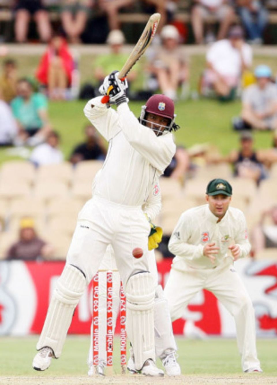 Chris Gayle's unbeaten 155 pushed West Indies into a strong position with a day to play