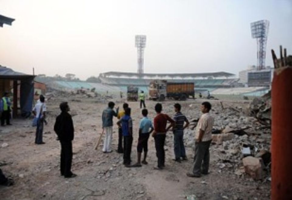 Eden Gardens, under renovation for the 2011 World Cup, will host its first Test since 2007