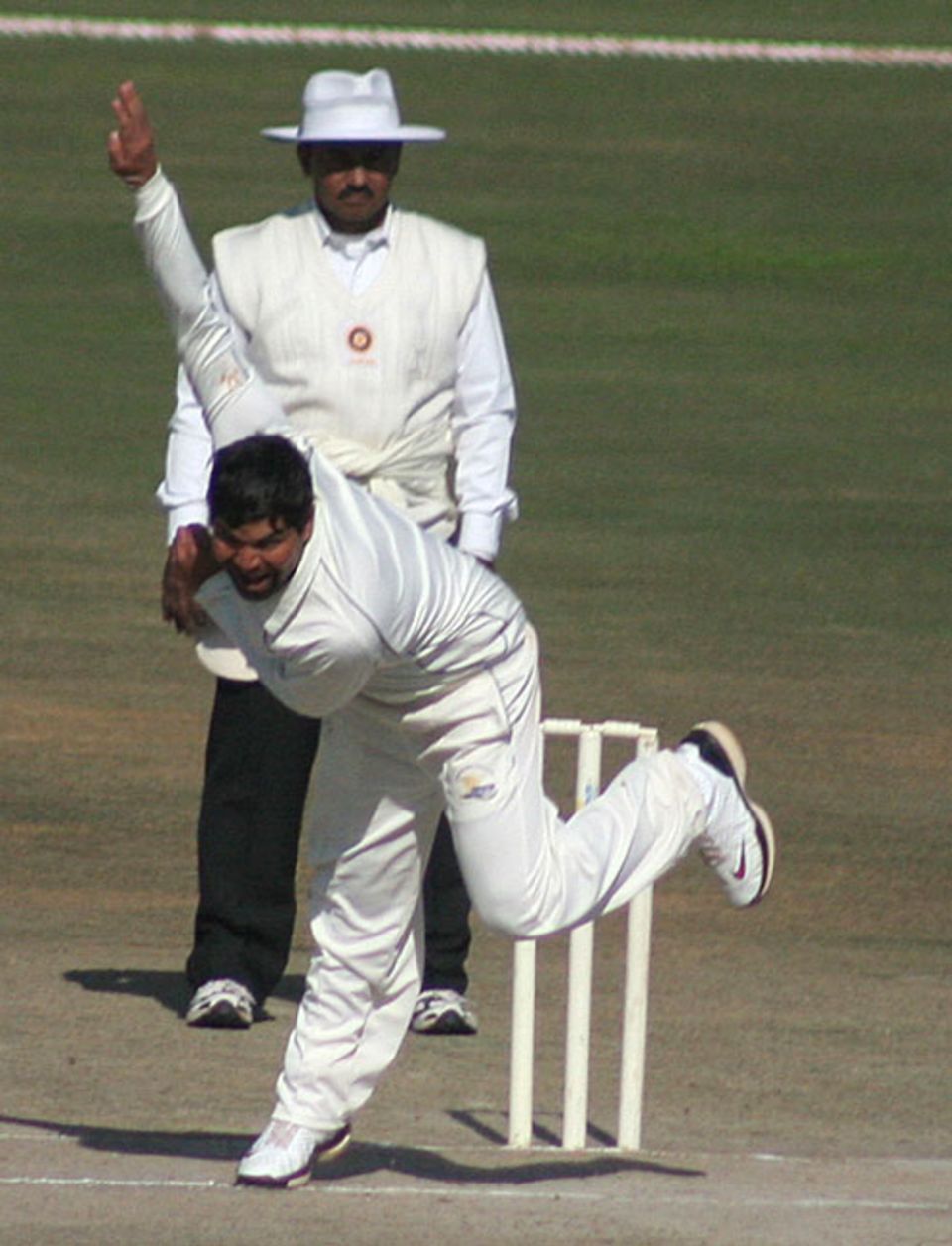Ashok Thakur sends down a delivery