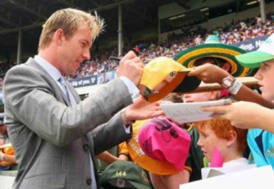 Brett Lee was an onlooker at the SCG but is aiming to be fit for the ICC World Twenty20