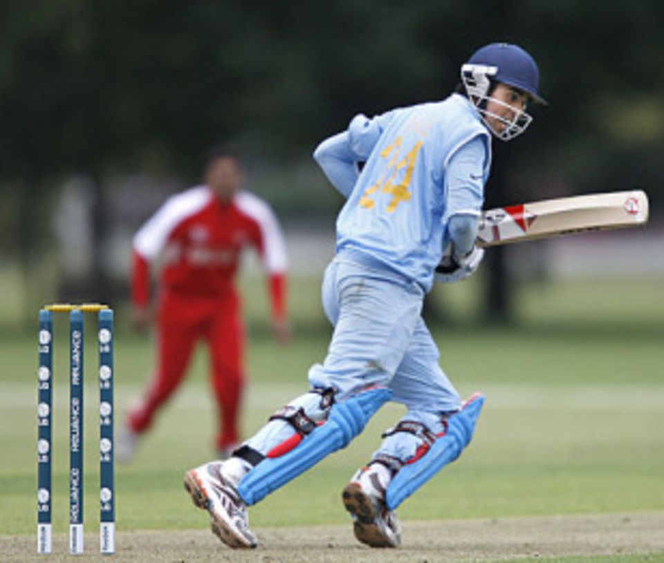 Rahul Kannaur made an unbeaten 62 as defending champions India trounced Hong Kong to complete their second successive nine-wicket victory in the Under-19 World Cup