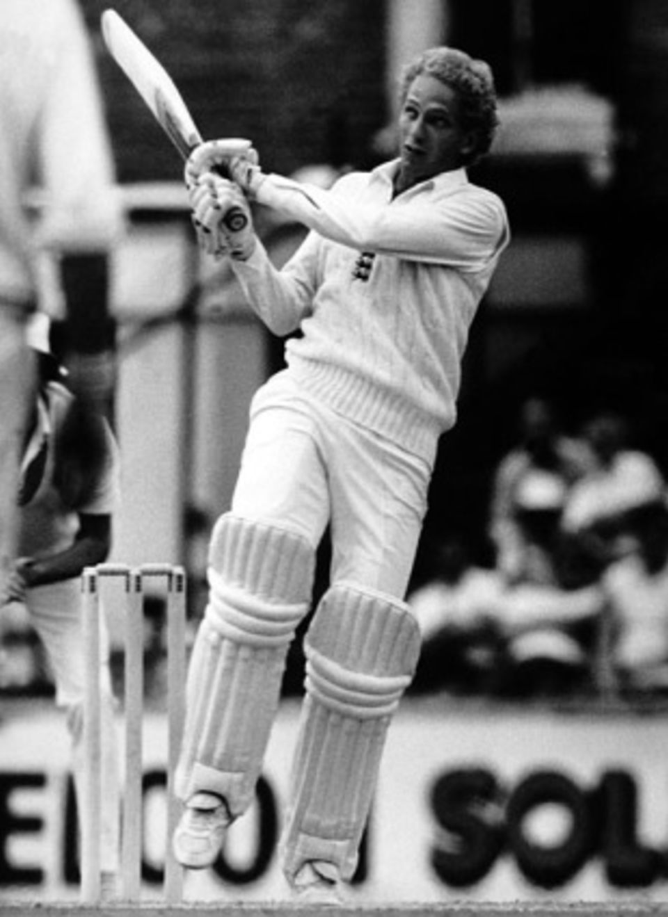 David Gower plays a typically elegant stroke in a career that left him, for a time, England's leading run-scorer in Tests