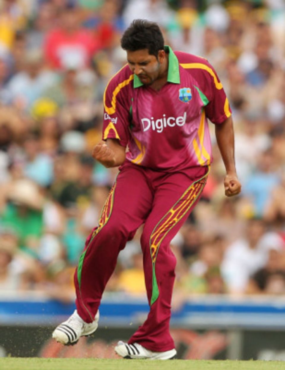 Ravi Rampaul was the star for West Indies with four wickets before a damp night at the SCG