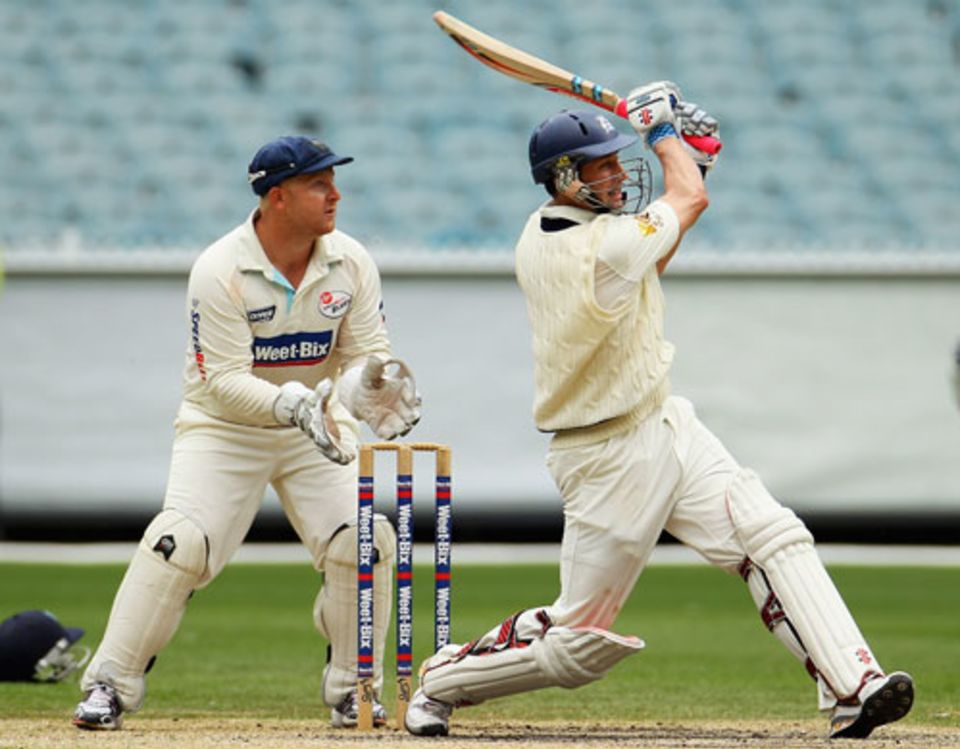 David Hussey goes over the top