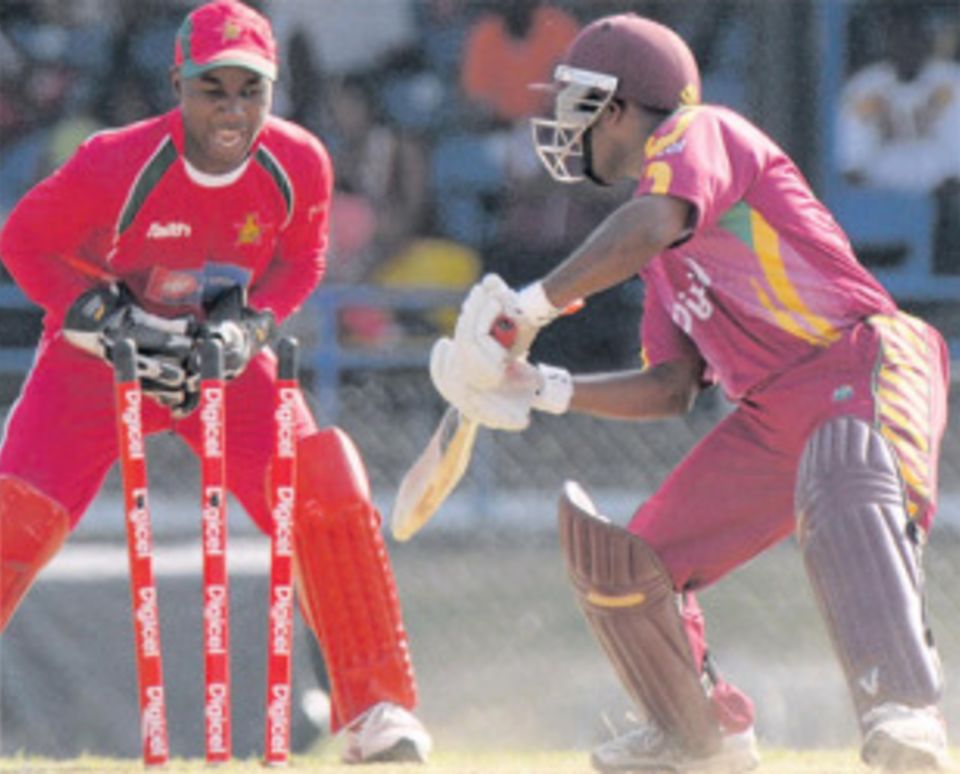 The majority of West Indian batsmen have struggled against Zimbabwe's spinners
