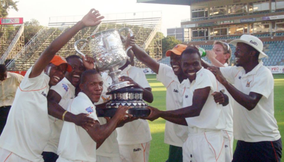 Mashonaland Eagles celebrate their victory