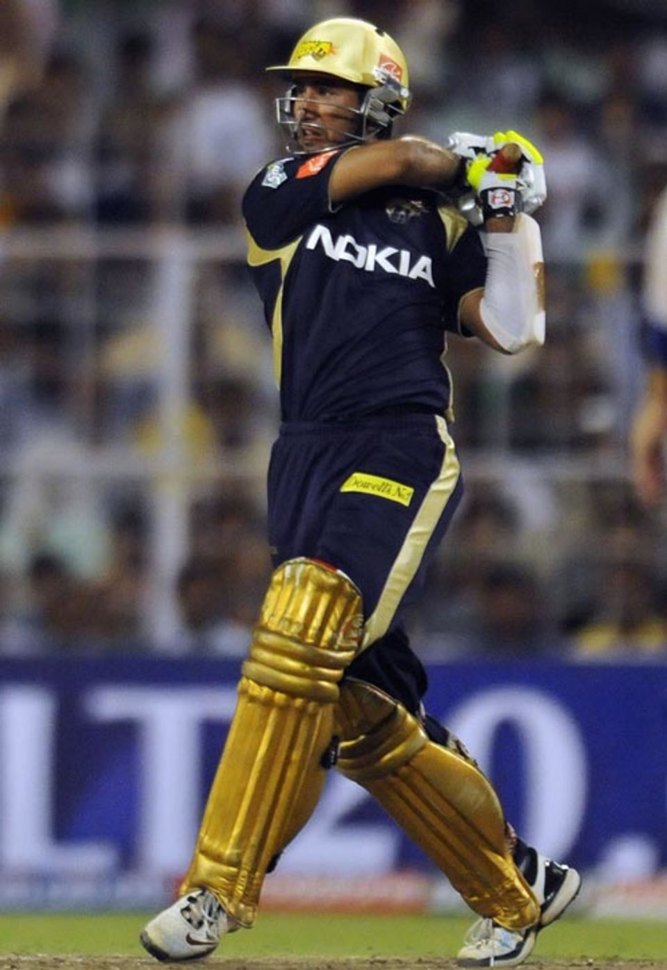 Going kapow for his first IPL franchise, the Kolkata Knight Riders, in 2010