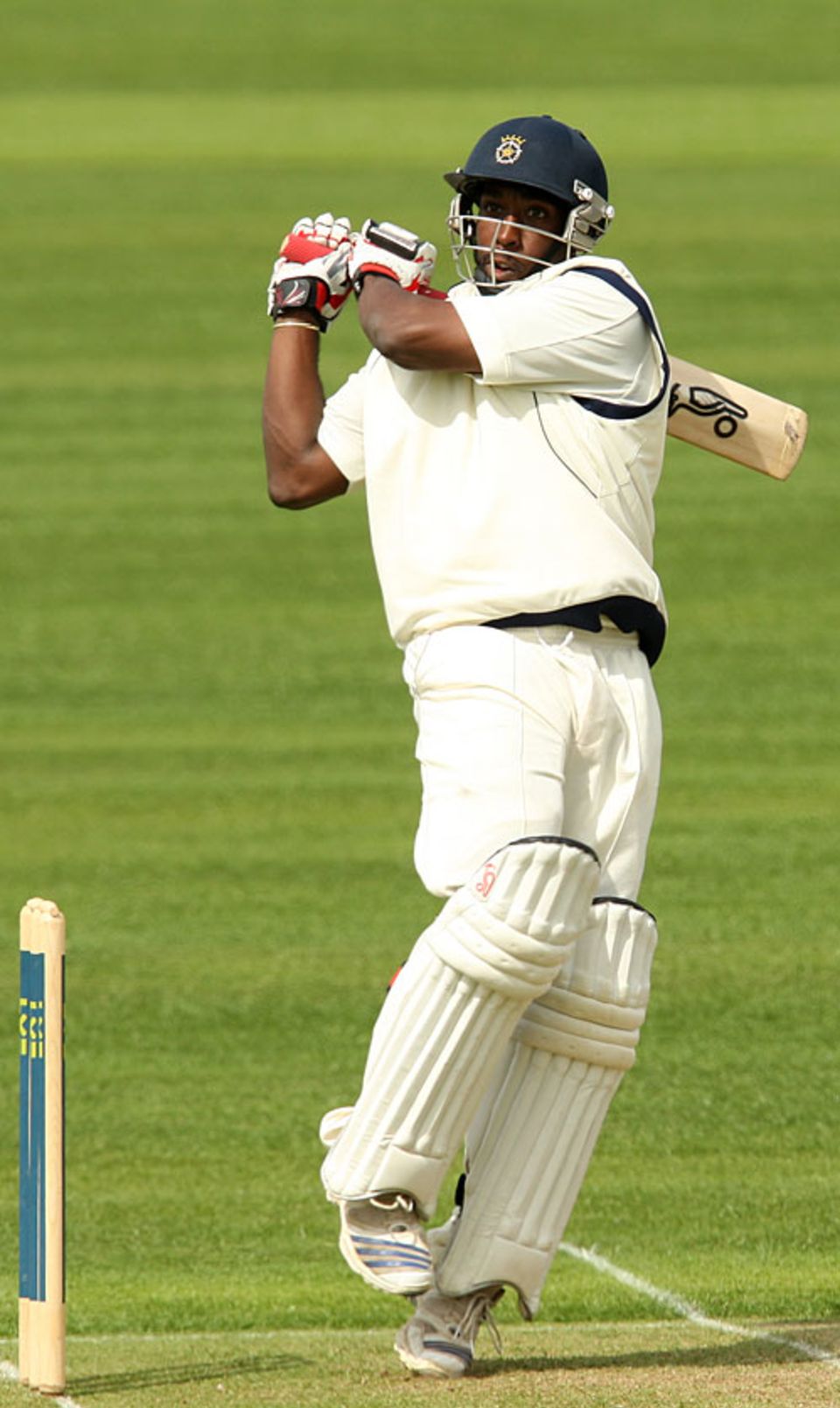 Michael Carberry stood firm for 74 while wickets fell around him