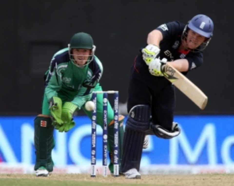 Eoin Morgan averages almost 56 at a strike rate of more than 91 in his 20 ODIs for England