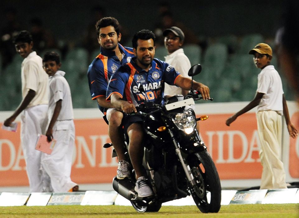 On Rohit Sharma: "It is ridiculous the kind of hitting he does after getting 50"