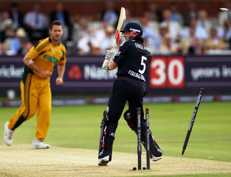 The match at Lord's in 2010 where Tait bowled a ball that clocked 161.1kph - the second fastest recorded delivery
