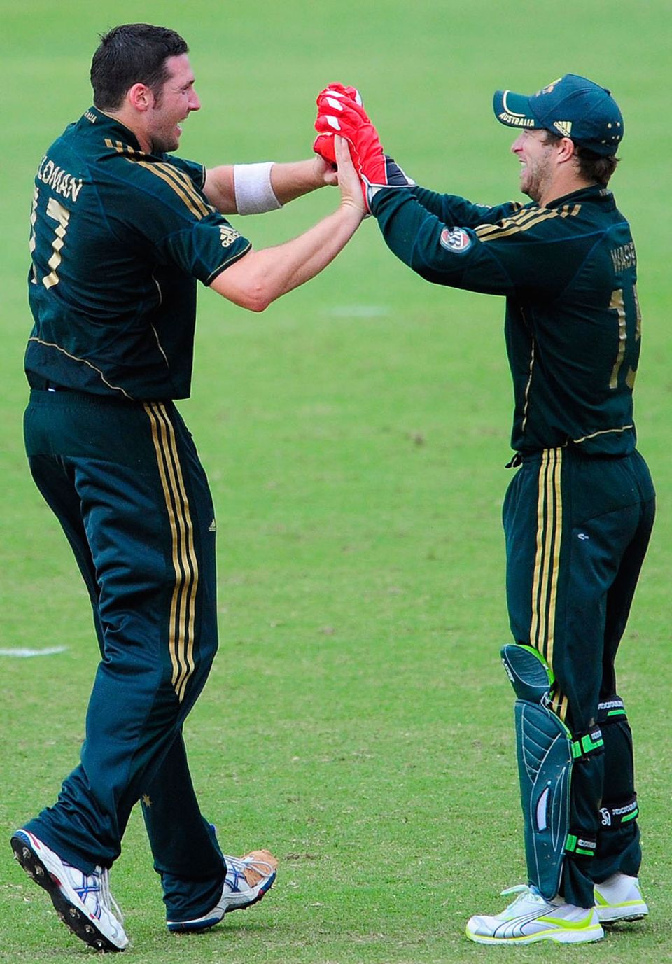 Luke Feldman took three wickets on his one-day debut