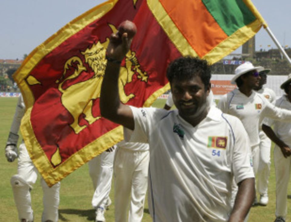 Muttiah Muralitharan is a big-occasion player, and he made sure he left his mark on his final Test as well