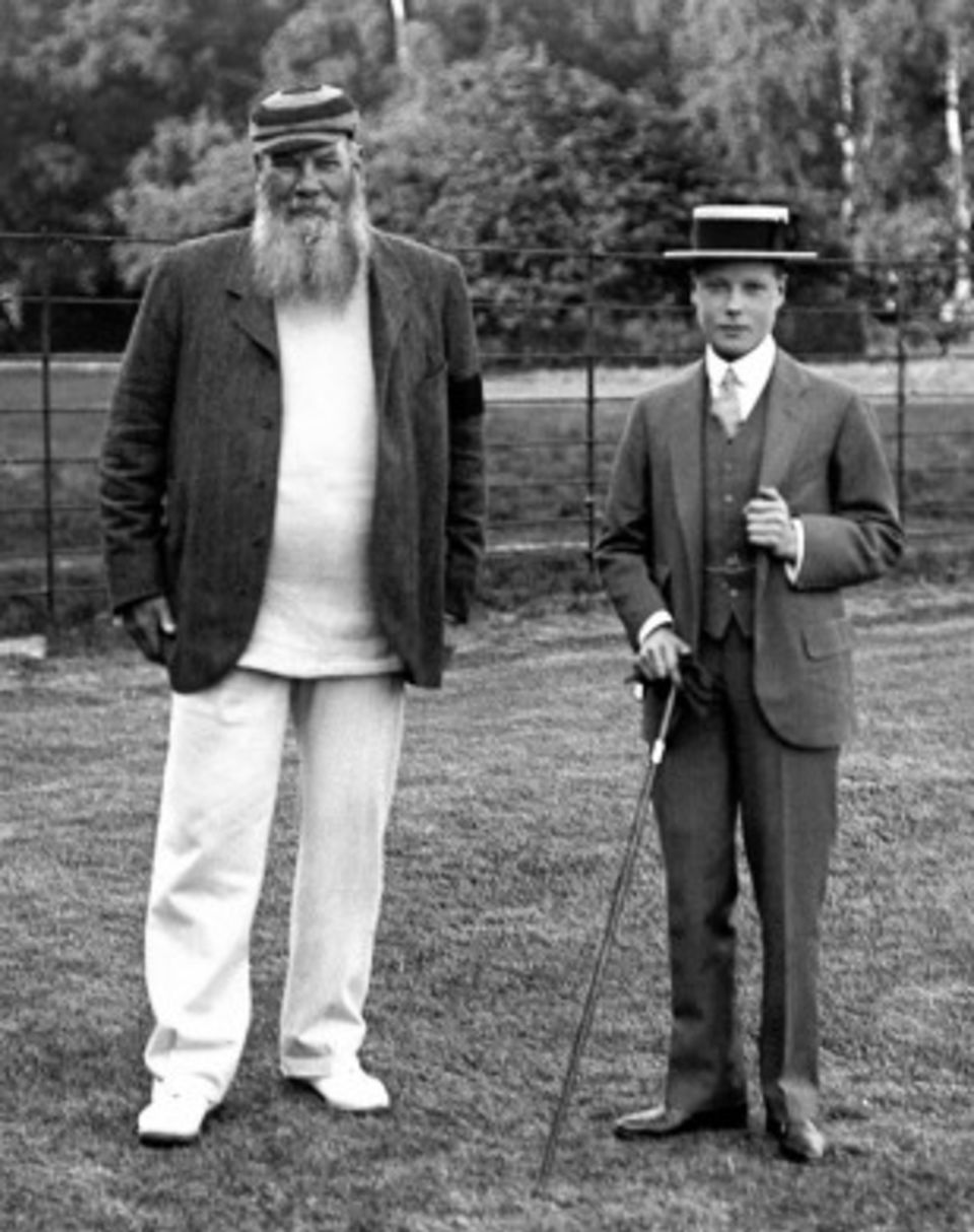 WG Grace with the Prince of Wales around 1908
